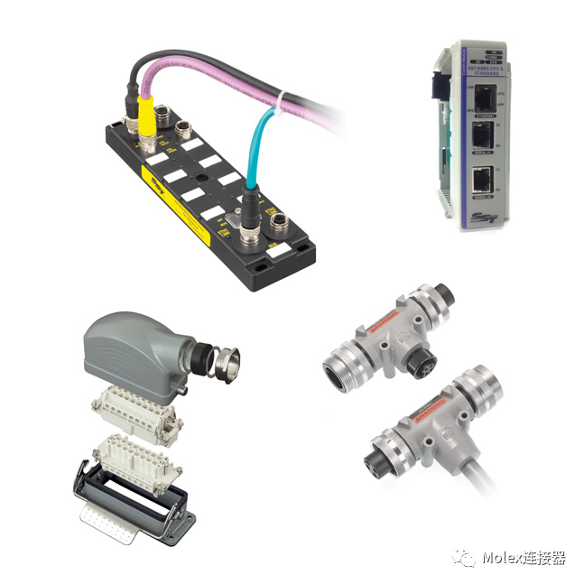 莫仕的產(chǎn)品組合中包含一系列模塊化的機(jī)載及柜內(nèi)的電源、信號(hào)和數(shù)據(jù)解決方案